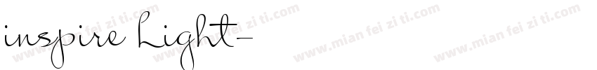 inspire Light字体转换